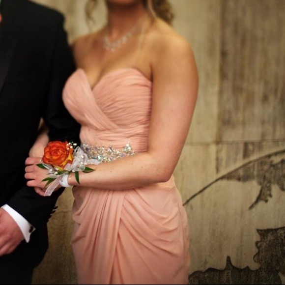 Bicici & Coty Peach Prom Dress - Gown - Picture 2 of 8